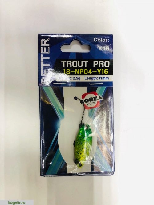 Блесна BETTER trout pro 2.5g-31mm.K (Арт. RS23787)