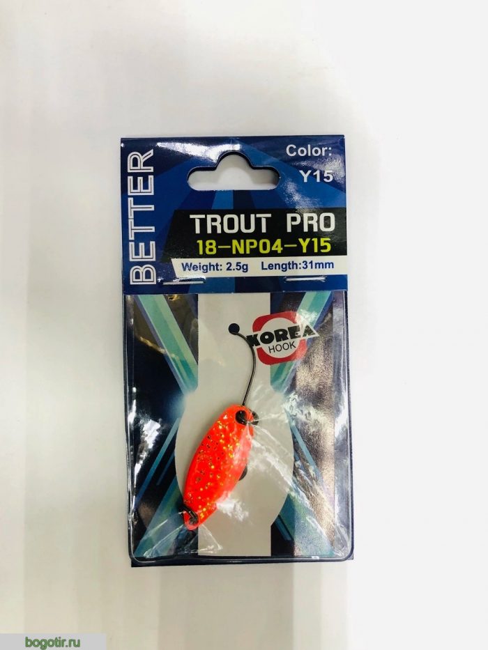 Блесна BETTER trout pro 2.5g-31mm.K (Арт. RS23788)