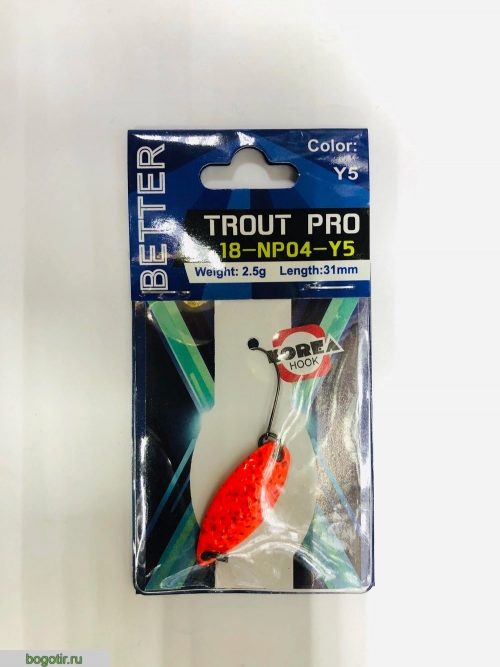 Блесна BETTER trout pro 2.5g-31mm.K (Арт. RS23789)