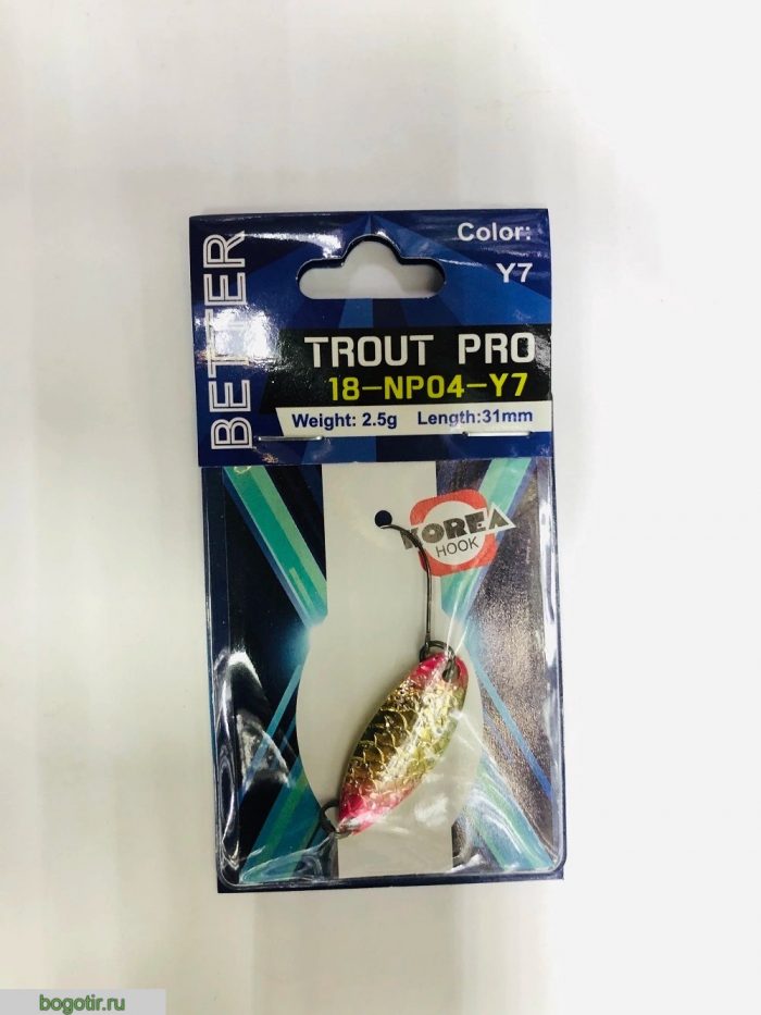 Блесна BETTER trout pro 2.5g-31mm.K (Арт. RS23792)