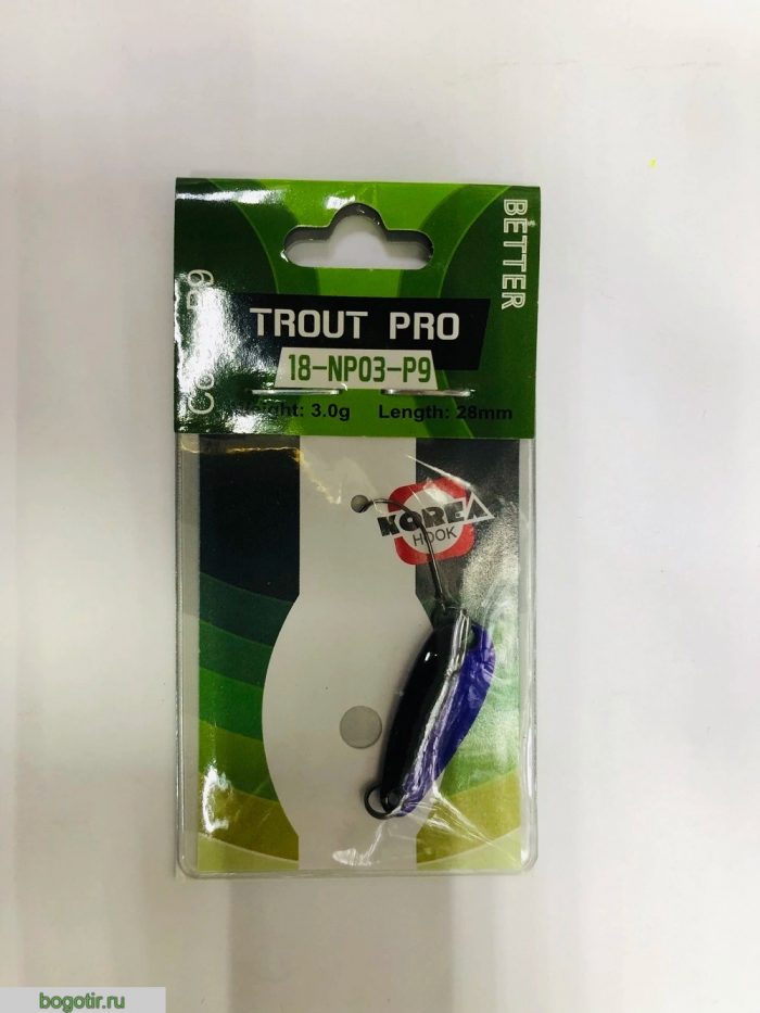 Блесна BETTER trout pro 3.0g-28mm.K (Арт. RS23773)