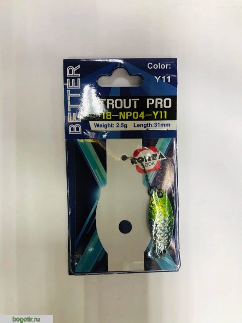 Блесна BETTER trout pro 2.5g-31mm.K (Арт. RS23794)