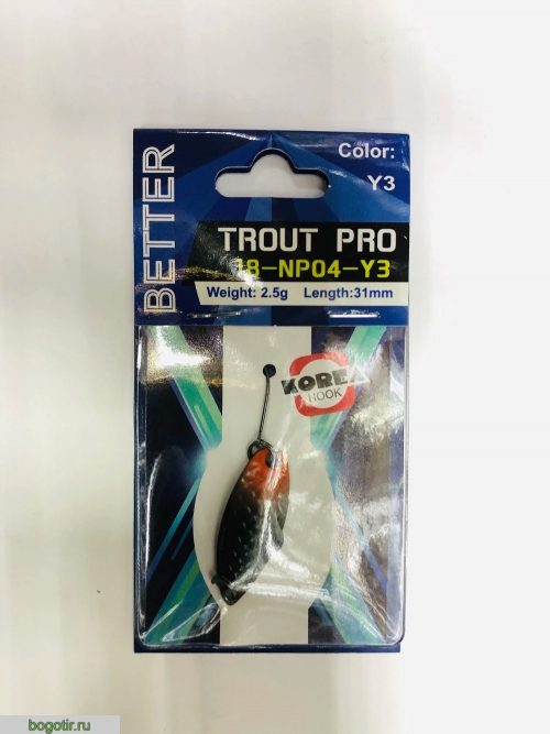 Блесна BETTER trout pro 2.5g-31mm.K (Арт. RS23795)