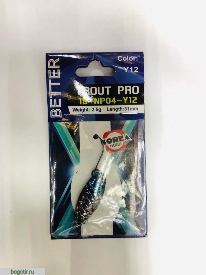 Блесна BETTER trout pro 2.5g-31mm.K (Арт. RS23796)