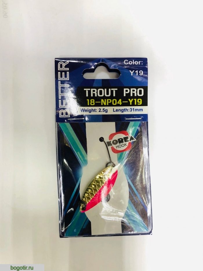 Блесна BETTER trout pro 2.5g-31mm.K (Арт. RS23798)