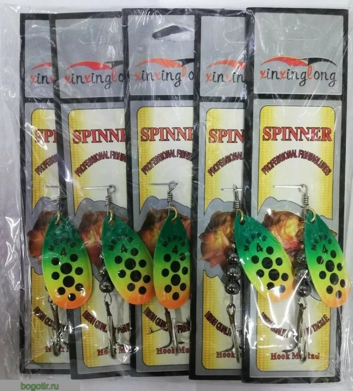 Блесна SPINNER вращающиеся 10 гр.В упаковке 5 шт.Цена за упаковку. (Арт. RS23833)