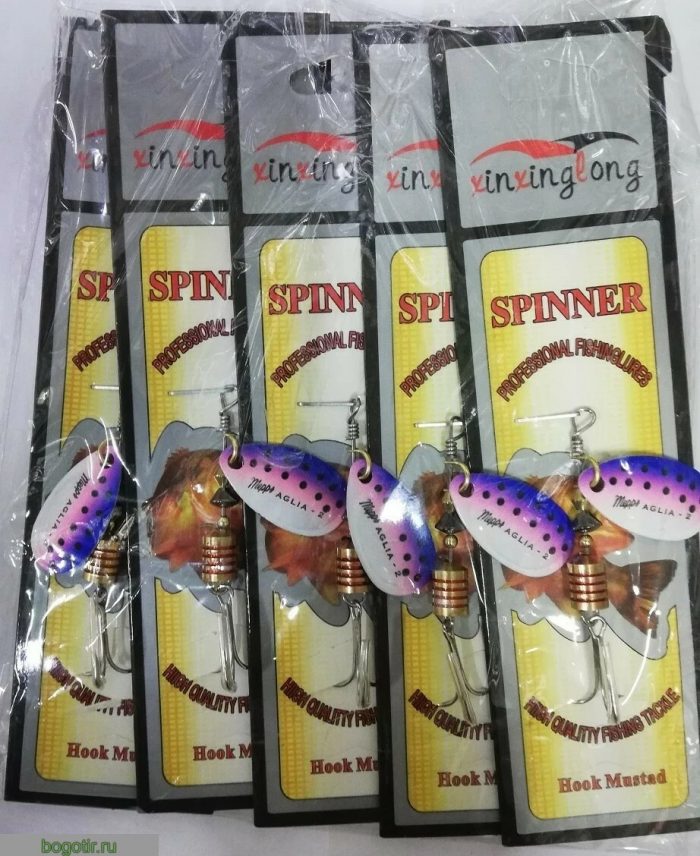 Блесна SPINNER вращающиеся 6 гр.В упаковке 5 шт.Цена за упаковку. (Арт. RS23837)