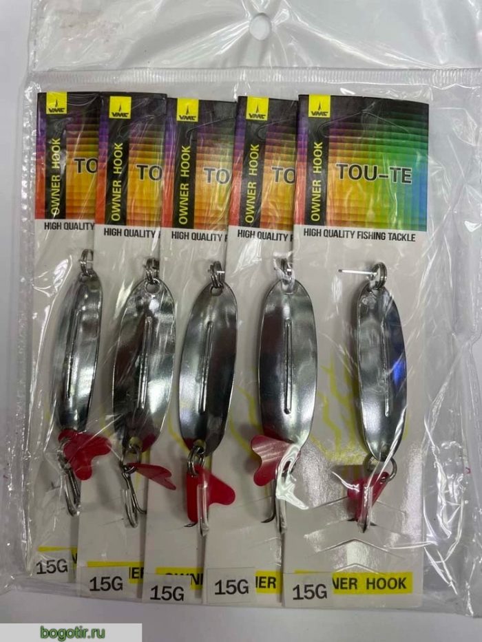 Блесна YOU-TE HIGH QUALITY FISHING TACKLE (НЕЗАЦЕПЛЯЙКА) Упаковка 5 штук V-15g