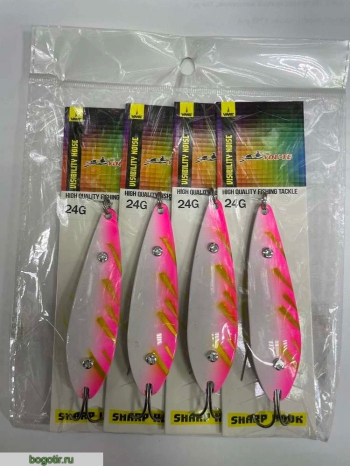 Блесна YOU-TE HIGH QUALITY FISHING TACKLE (НЕЗАЦЕПЛЯЙКА) Упаковка 5 штук V-24g 1