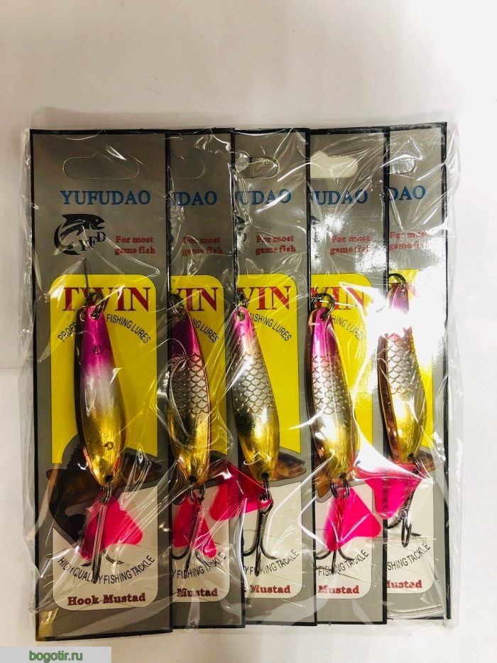 Блесна YUFUDAO двойная шумовая 5 штук-20g.LN (Арт. RS24058)