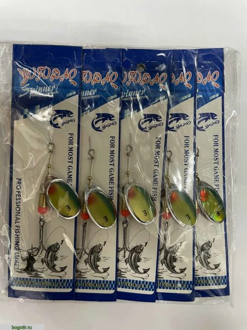 Блесна SPINNER PROFESSIONAL FISHING LURES (упаковка 5 штук).K (Арт. RS21404)