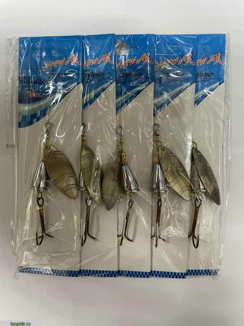 Блесна SPINNER PROFESSIONAL FISHING LURES (упаковка 5 штук).K (Арт. RS21411)