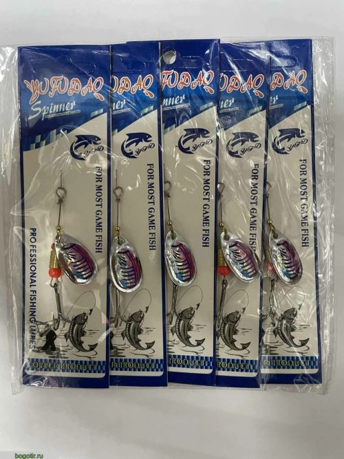 Блесна SPINNER PROFESSIONAL FISHING LURES (упаковка 5 штук).K (Арт. RS21412)