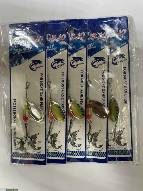 Блесна SPINNER PROFESSIONAL FISHING LURES (упаковка 5 штук).K (Арт. RS21414)