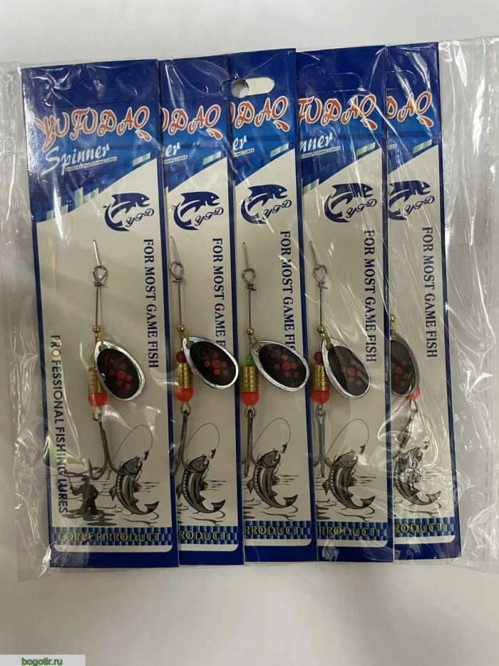 Блесна SPINNER PROFESSIONAL FISHING LURES (упаковка 5 штук).K (Арт. RS21415)