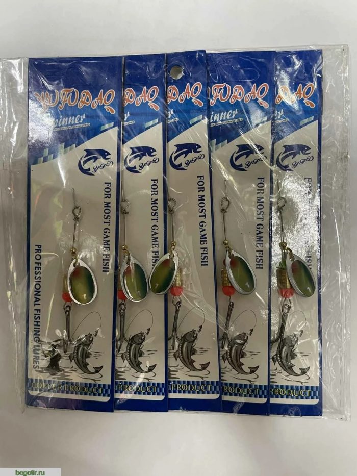 Блесна SPINNER PROFESSIONAL FISHING LURES (упаковка 5 штук).K (Арт. RS21422)