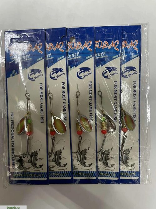 Блесна SPINNER PROFESSIONAL FISHING LURES (упаковка 5 штук).K (Арт. RS21424)