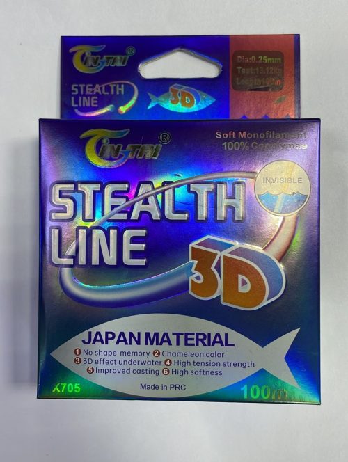 Леска Gin tai STEALTH LINE 3D 100m. (минимальный заказ упаковка 10шт)