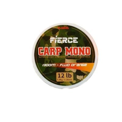 Леска Kaida Fierce Carp Mono 1300m Fluo Orange CMO-1300 (Арт. RS5256)