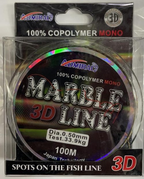 Леска MARBLE 3D LINE 100м ADMIRAL (Арт. RS5108) (цена за 10 штук)