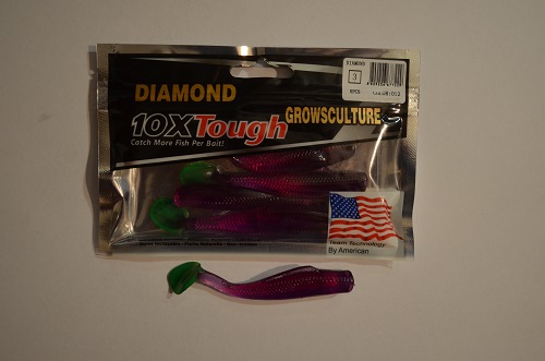 Приманки силиконовые съедобные GROWS CULTURE DIAMOND 10Xtough в упаковке 5шт 9см №012 (Арт. RS13171)