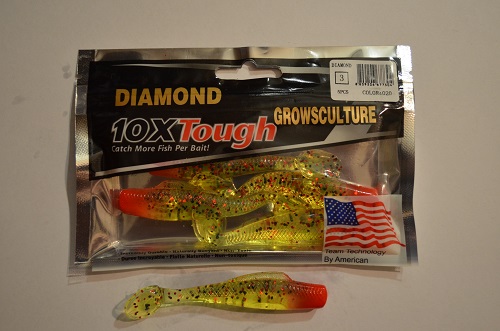 Приманки силиконовые съедобные GROWS CULTURE DIAMOND 10Xtough в упаковке 5шт 9см №020 (Арт. RS13196)