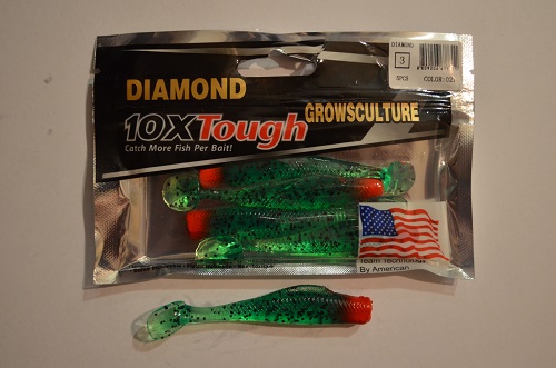 Приманки силиконовые съедобные GROWS CULTURE DIAMOND 10Xtough в упаковке 5шт 9см №021 (Арт. RS13178)