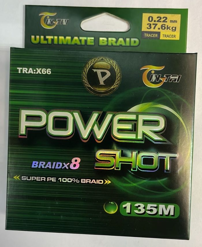 Шнур плетёный POWER SHOT BRAID X8 135М Gin tai (выбор размера внутри) (Арт. RS46945)