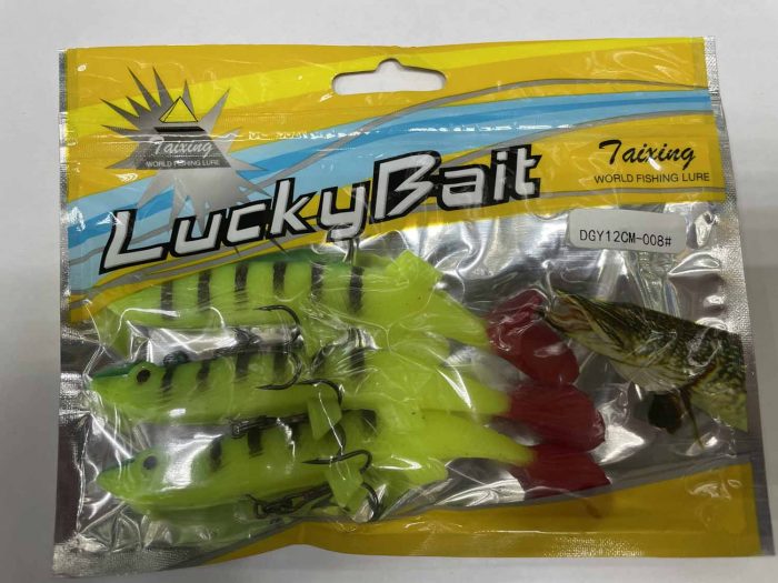 Силиконовая приманка «LUCKY BAIT» оснащённые 12см.Y (Арт. RS14968)