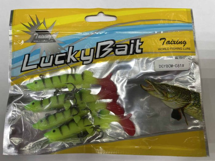 Силиконовая приманка «LUCKY BAIT» оснащённые 8см.Y (Арт. RS14975)