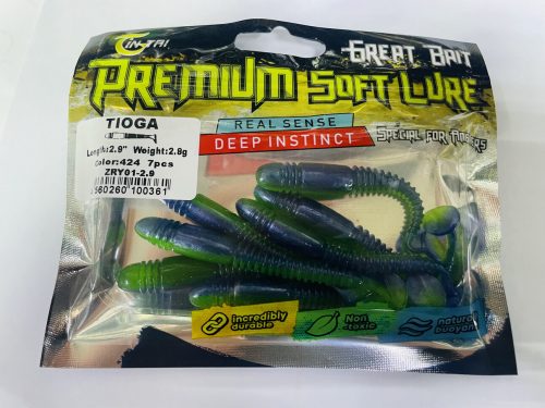 Силиконовые приманки PREMIUM SOFT LURE Gin Tai длинна 2.9 дюйма, вес 2.8 грамма, упаковка 7 штук.