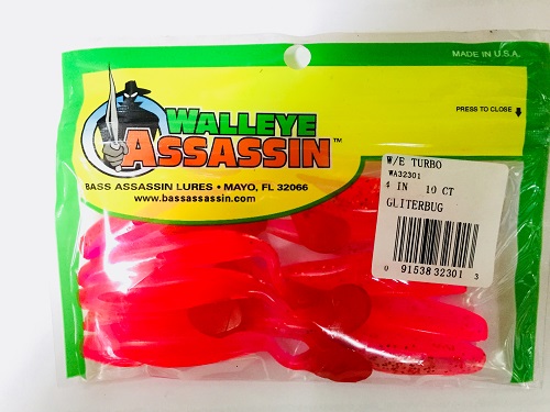 Силиконовые приманки WALLEYE ASSASSIN 10 штук.L (Арт. RS13312)