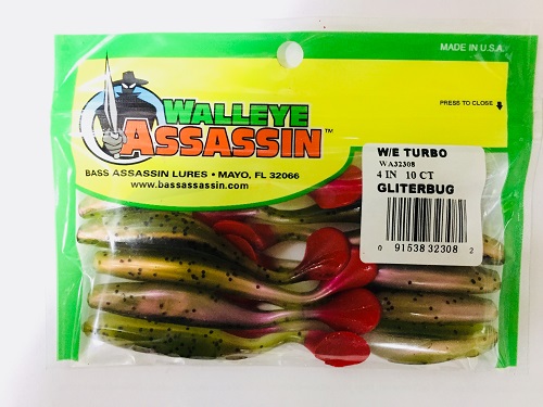 Силиконовые приманки WALLEYE ASSASSIN 10 штук.L (Арт. RS13313)