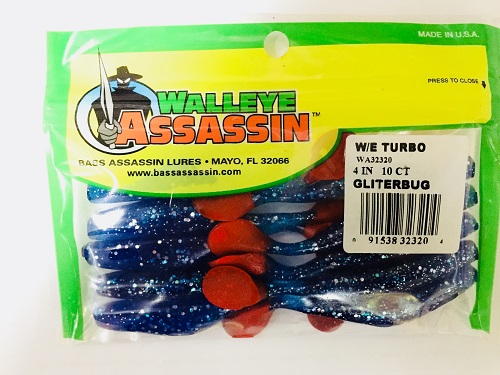 Силиконовые приманки WALLEYE ASSASSIN 10 штук.L (Арт. RS13323)