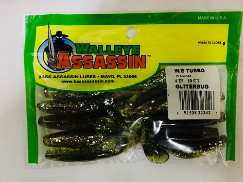 Силиконовые приманки WALLEYE ASSASSIN 10 штук.L (Арт. RS13335)