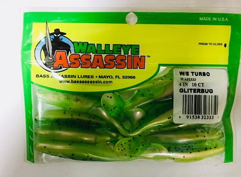 Силиконовые приманки WALLEYE ASSASSIN 10 штук.L (Арт. RS13336)