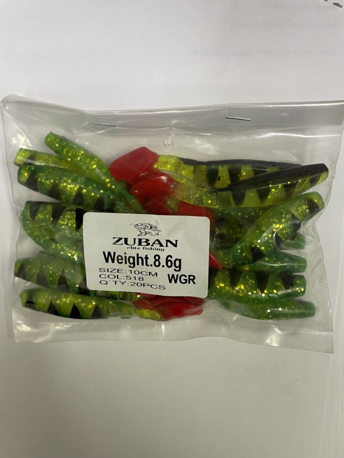 Силиконовые приманки ZUBAN 20шт. 10см. 8.6гр.