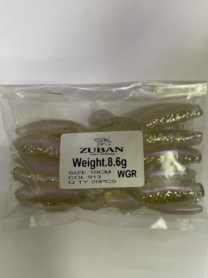 Силиконовые приманки ZUBAN 20шт. 10см. 8.6гр. 17