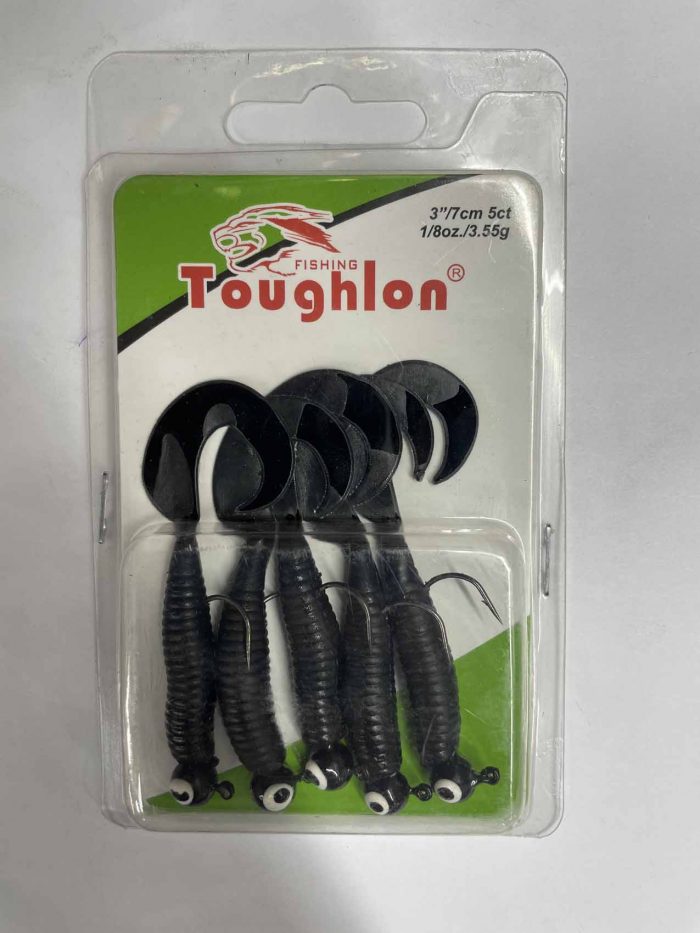 Силиконовые приманки оснащённые Toughlon 7см 3.5гр. ТРИ АКУЛЫ (Арт. RS12873)