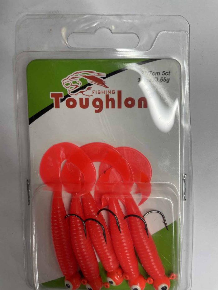 Силиконовые приманки оснащённые Toughlon 7см 3.5гр. ТРИ АКУЛЫ (Арт. RS12880)