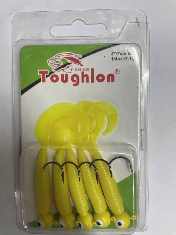 Силиконовые приманки оснащённые Toughlon 7см 7.1гр. ТРИ АКУЛЫ (Арт. RS12871)