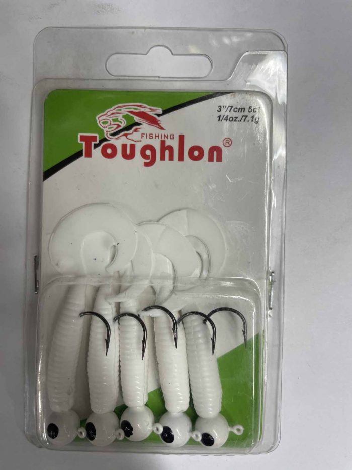 Силиконовые приманки оснащённые Toughlon 7см 7.1гр. ТРИ АКУЛЫ (Арт. RS12876)