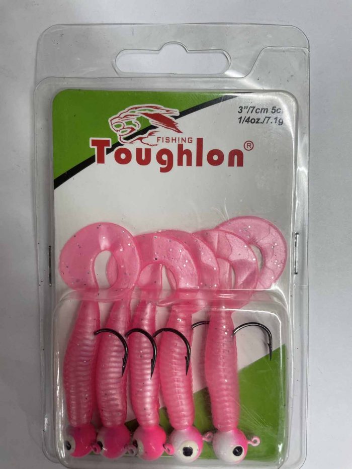 Силиконовые приманки оснащённые Toughlon 7см 7.1гр. ТРИ АКУЛЫ (Арт. RS12878)