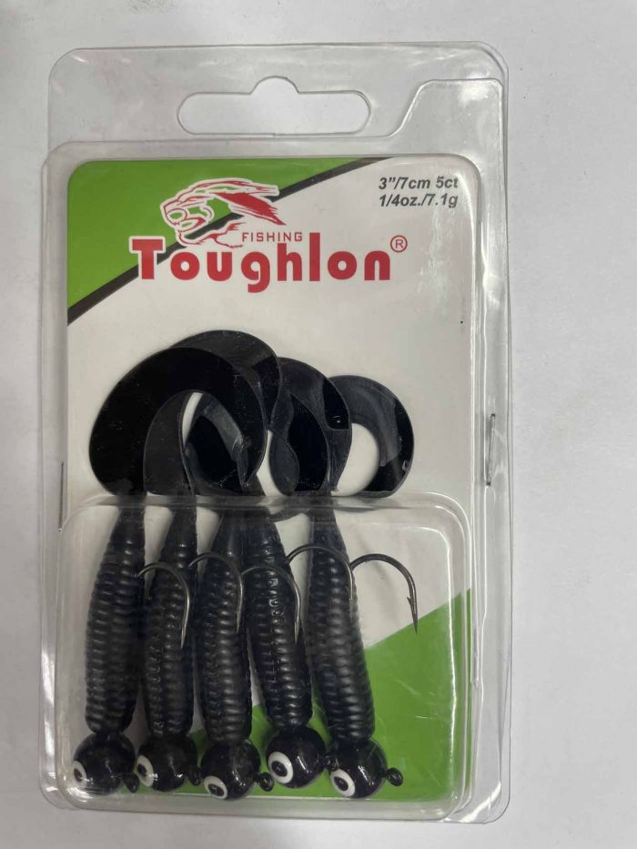 Силиконовые приманки оснащённые Toughlon 7см 7.1гр. ТРИ АКУЛЫ (Арт. RS12881)