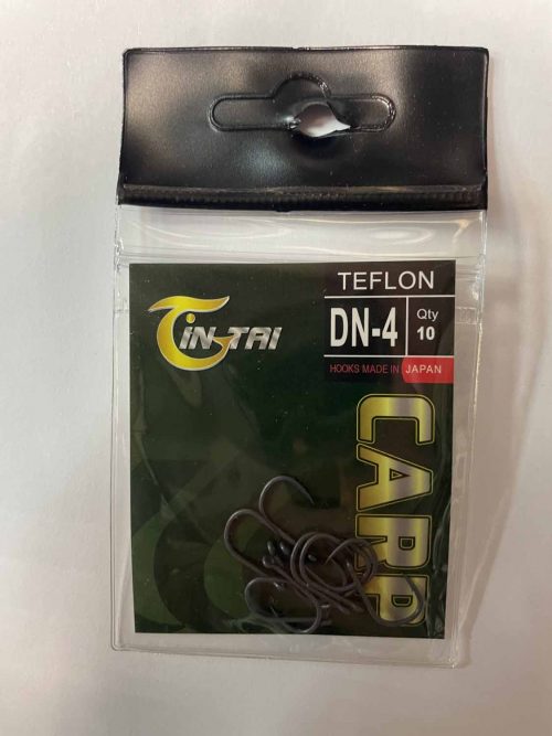 Крючки CARP TEFLON DN4 Gin tai Hooks made in JAPAN №4 (Минимальный заказ 10 штук) (Арт. RS47070)