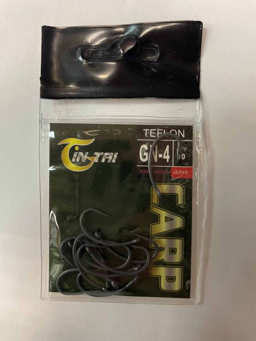 Крючки CARP TEFLON GN4 Gin tai Hooks made in JAPAN №4 (Минимальный заказ 10 штук) (Арт. RS47065)