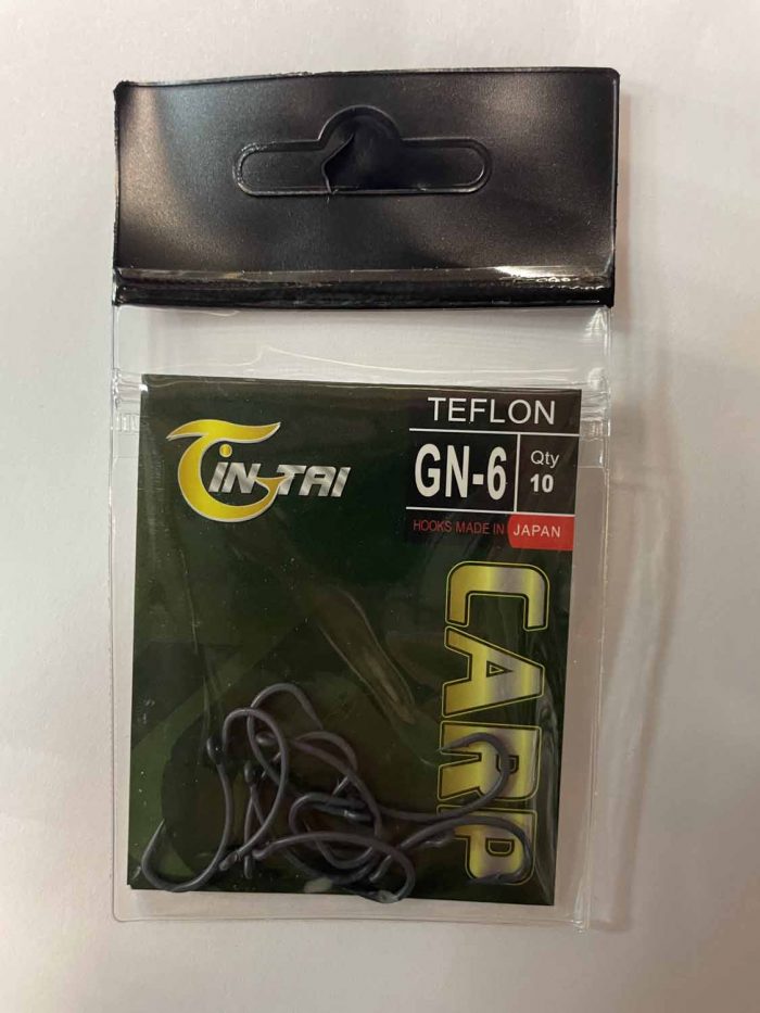 Крючки CARP TEFLON GN6 Gin tai Hooks made in JAPAN №6 (Минимальный заказ 10 штук) (Арт. RS47066)