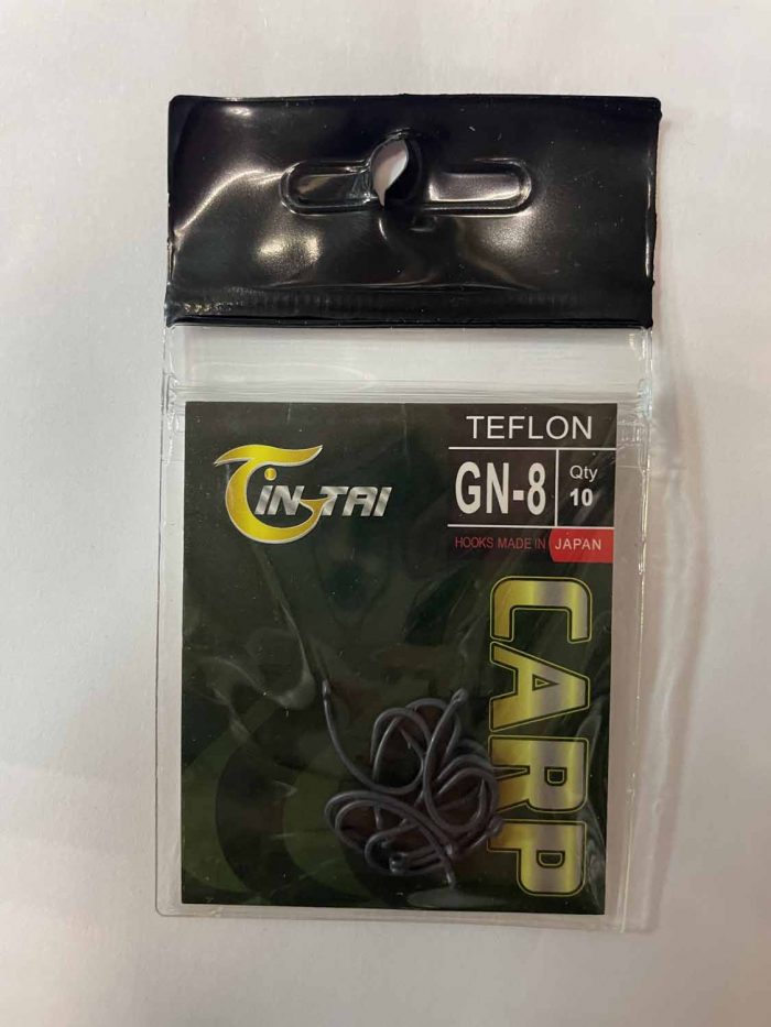 Крючки CARP TEFLON GN8 Gin tai Hooks made in JAPAN №8 (Минимальный заказ 10 штук) (Арт. RS47067)