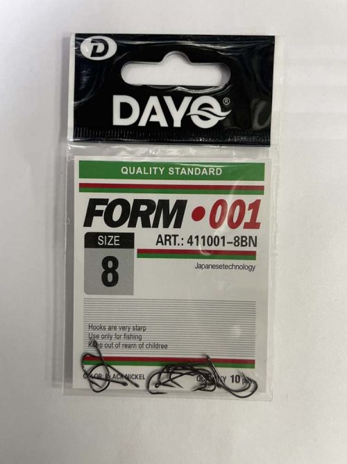 Крючки DAYQ FORM 001 №8 (минимальный заказ 10 штук)