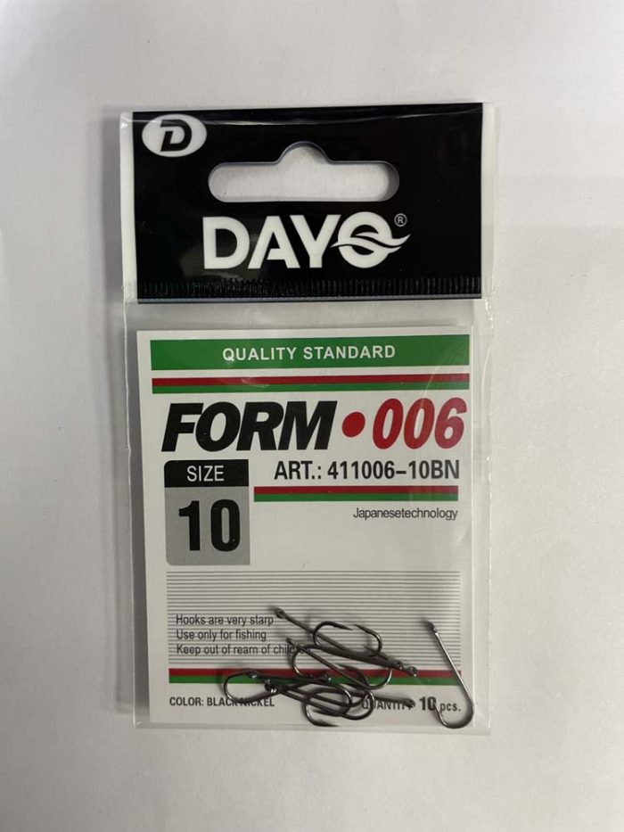 Крючки DAYQ FORM 006 №10 (минимальный заказ 10 штук)